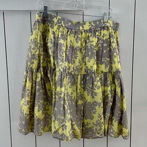Old Navy Floral Tiered Circle Skirt, Size L